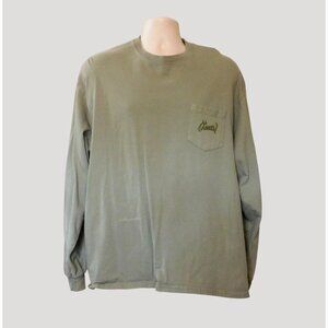 Magellan Outdoors Al Agnew BlueWater Graphic Tee XL Green Mallard Ducks Long Slv